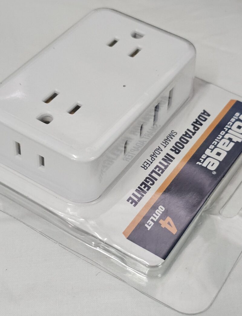 Adaptador Inteligente Multi-Puerto (4 Tomas + 4 USB)