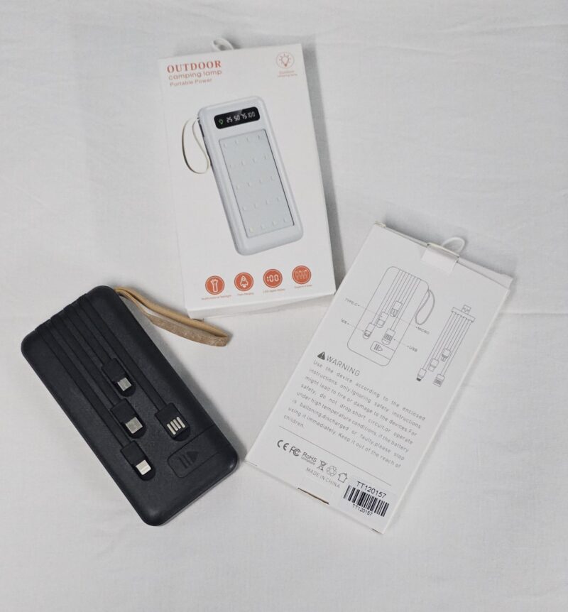 Power Bank 10,000mAh con Lámpara 21-LED